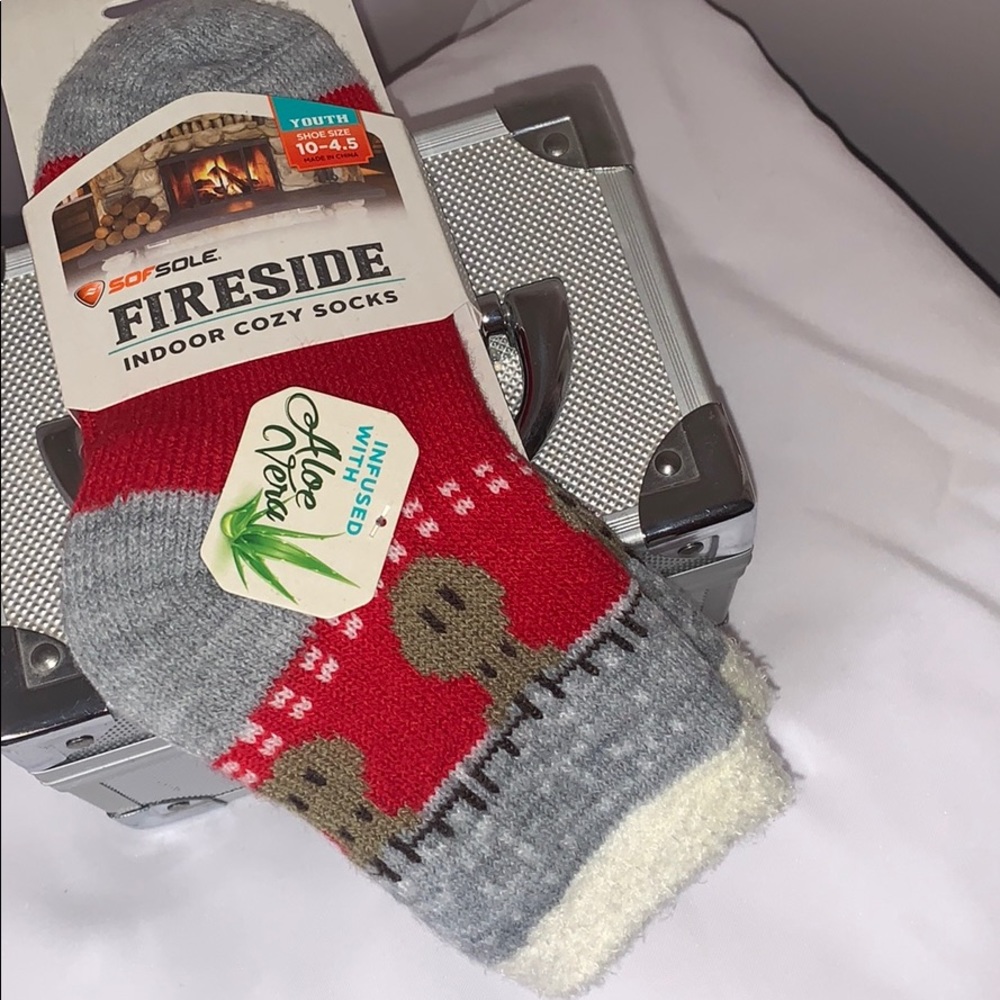 KIDS SofSole Fireside ALOE VERA CHRISTMAS SOCKS